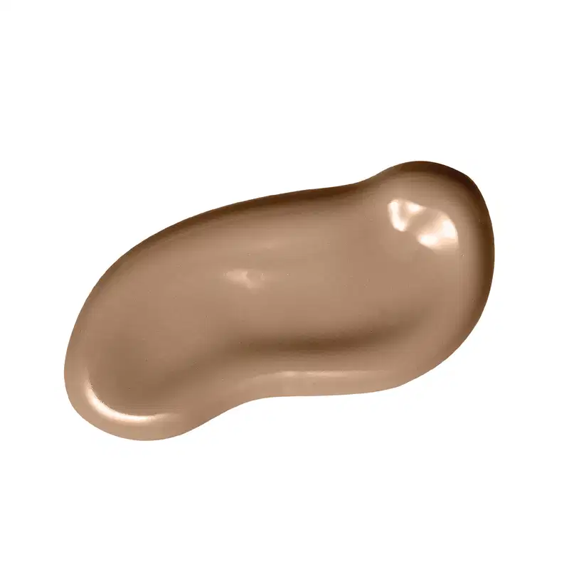 Imagem de textura cremosa e brilhante de tom bege dourado com brilho sutil.
