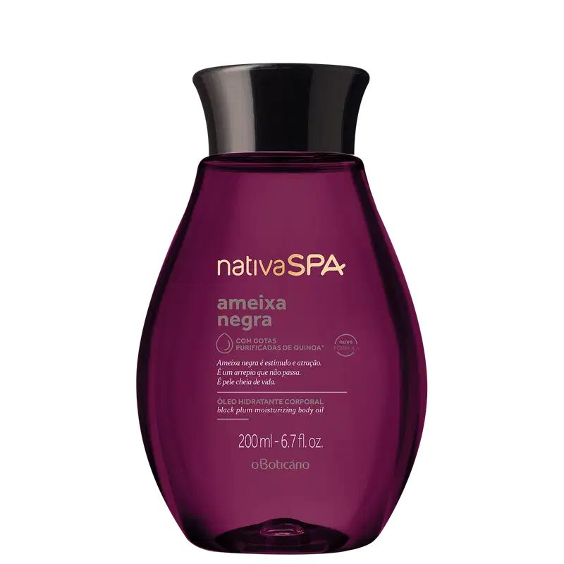 o Boticário Nativa SPA Ameixa Negra - Óleo Hidratante Desodorante Corporal 200ml