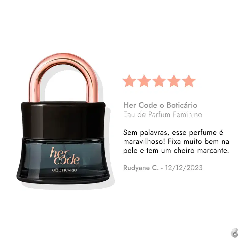 Her Code o Boticário - Eau de Parfum Feminino 50ml