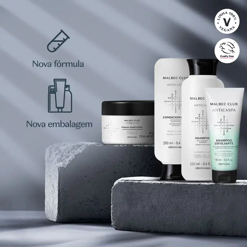 Malbec Club Anticaspa o Boticário - Shampoo 250ml