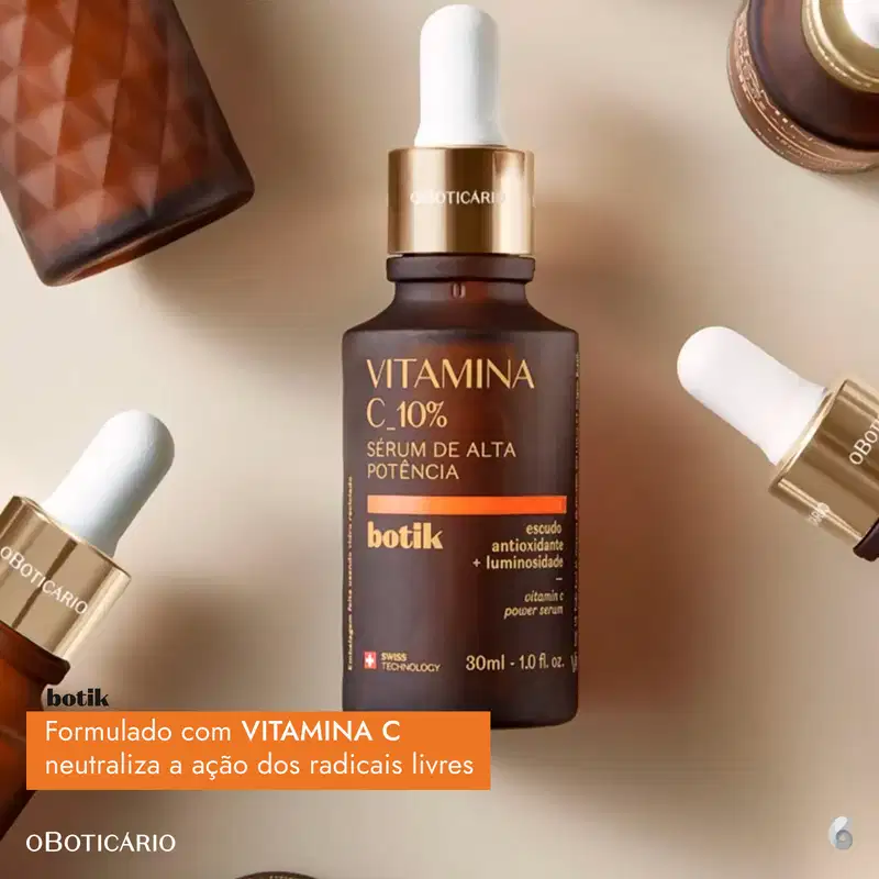 Botik o Boticário Vitamina C 10% - Sérum de Alta Potência 30ml