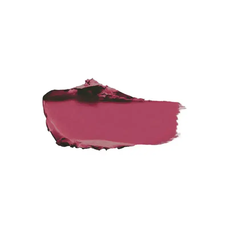 Textura do batom cremoso da marca Intense na cor rosa com um rastro cremoso e uniforme no fundo branco.