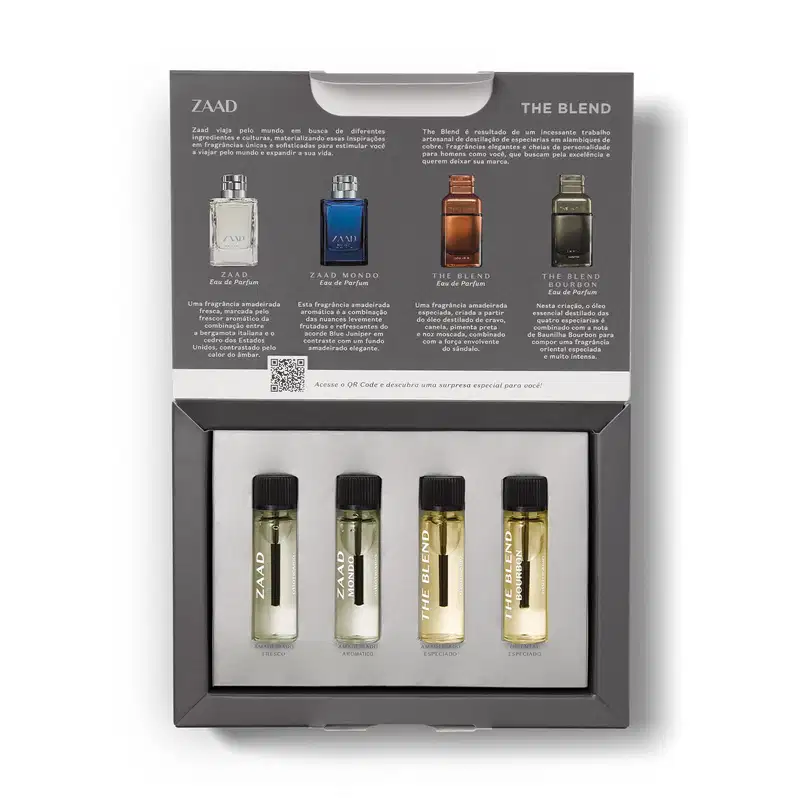 Conjunto Zaad The Blend o Boticário Masculino  (4 Produtos)