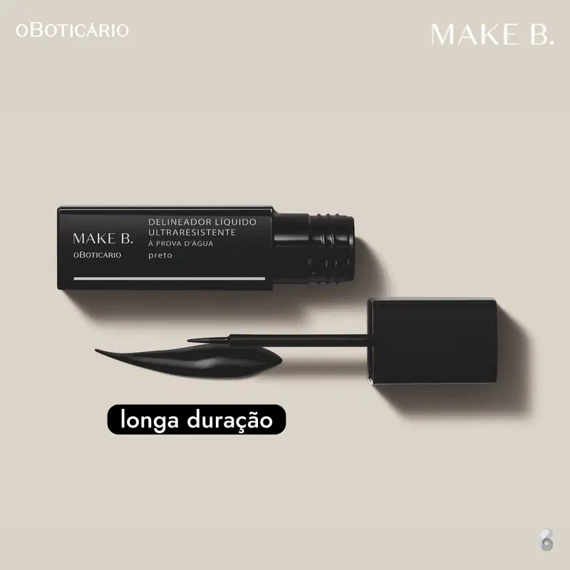 Make B. o Boticário Preto - Delineador Líquido Para Olhos 5ml