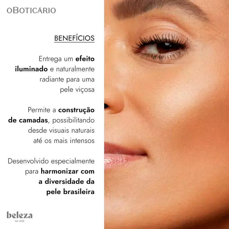 Make B. o Boticário Marble Shine Gold - Blush Iluminador 8g