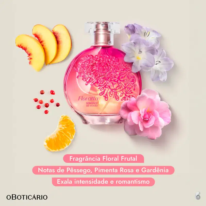 Floratta Romance de Verão o Boticário - Desodorante Colônia Feminino 75ml