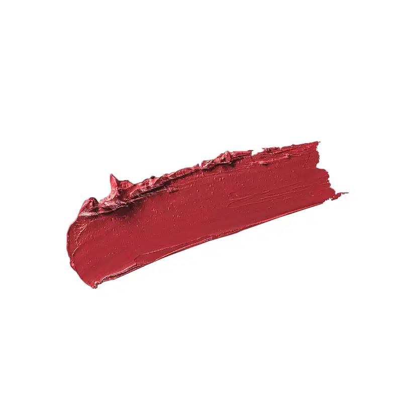Textura cremosa, brilhante e de cor vermelha do batom preenchedor Vermelho Red Classic Make B. Hyaluronic.