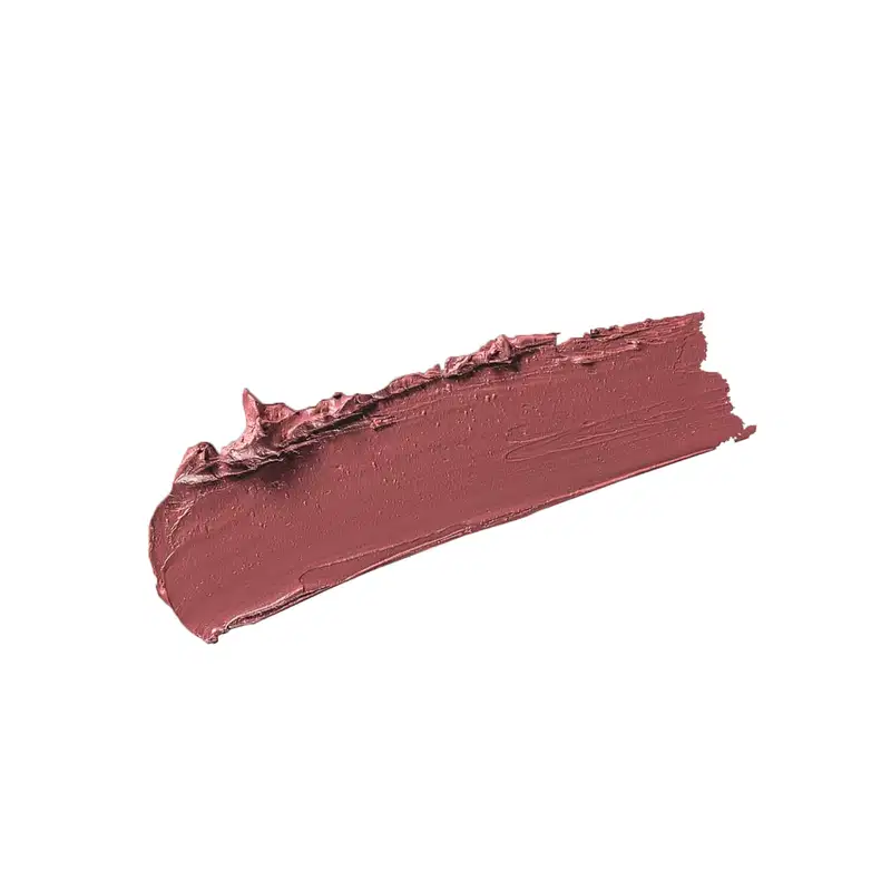 Textura cremosa, brilhante e de cor marrom do batom preenchedor Marrom Nude Chic Make B. Hyaluronic.