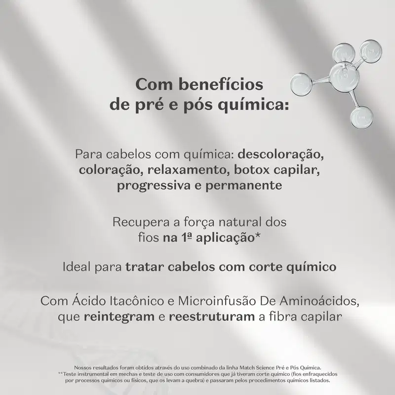 Match Science Pré e Pós-Química o Boticário - Condicionador 280ml
