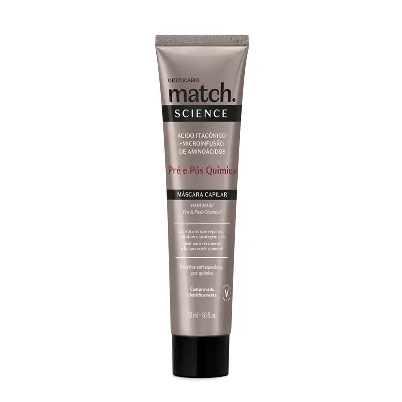 Máscara Capilar Match Science Pré e Pós-Química 50ml