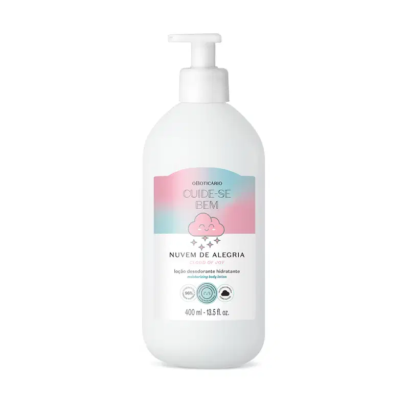 Cuide-se Bem o Boticário Nuvem de Alegria - Loção Hidratante Desodorante Corporal 400ml