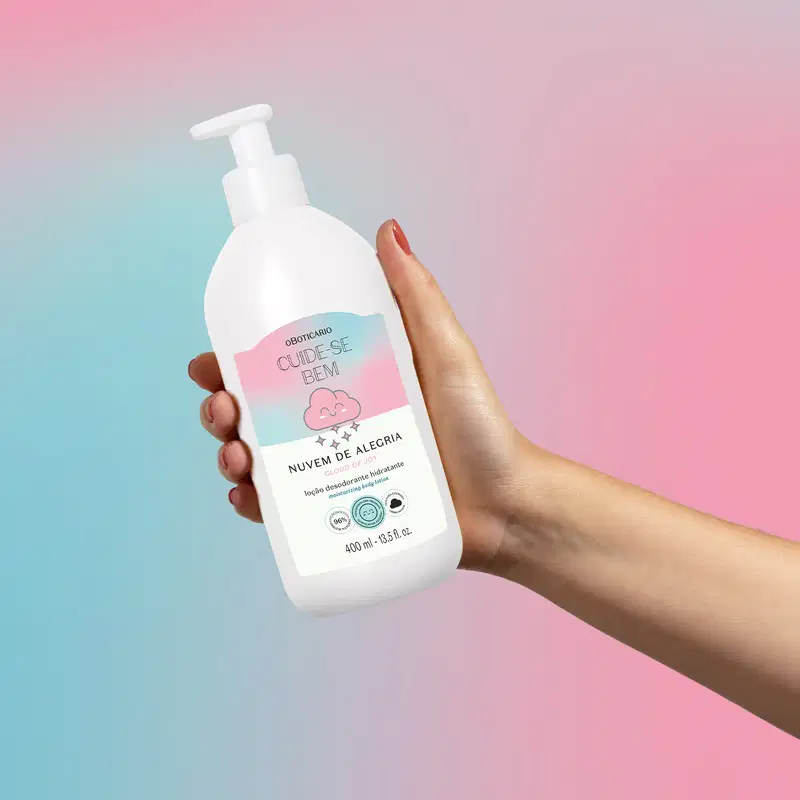 Cuide-se Bem o Boticário Nuvem de Alegria - Loção Hidratante Desodorante Corporal 400ml