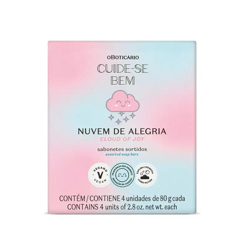 Kit Cuide-se Bem o Boticário Nuvem de Alegria (4 Unidades)