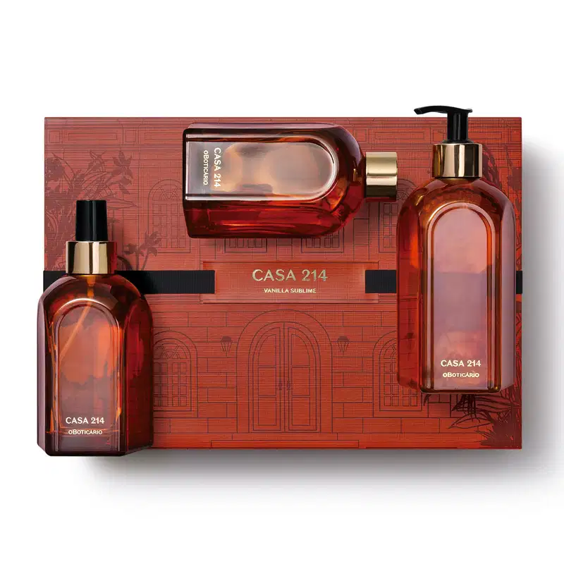 Kit Casa 214 Vanilla Sublime o Boticário Trio (3 Produtos)
