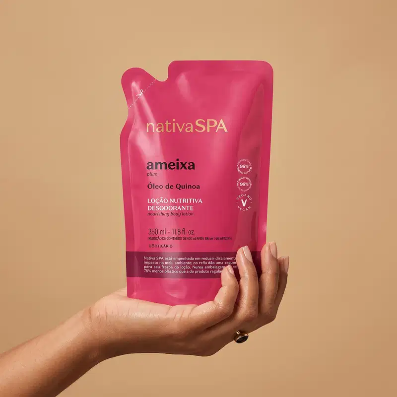 Refil Nativa SPA Loção Desodorante Hidratante Corporal Ameixa 350ml