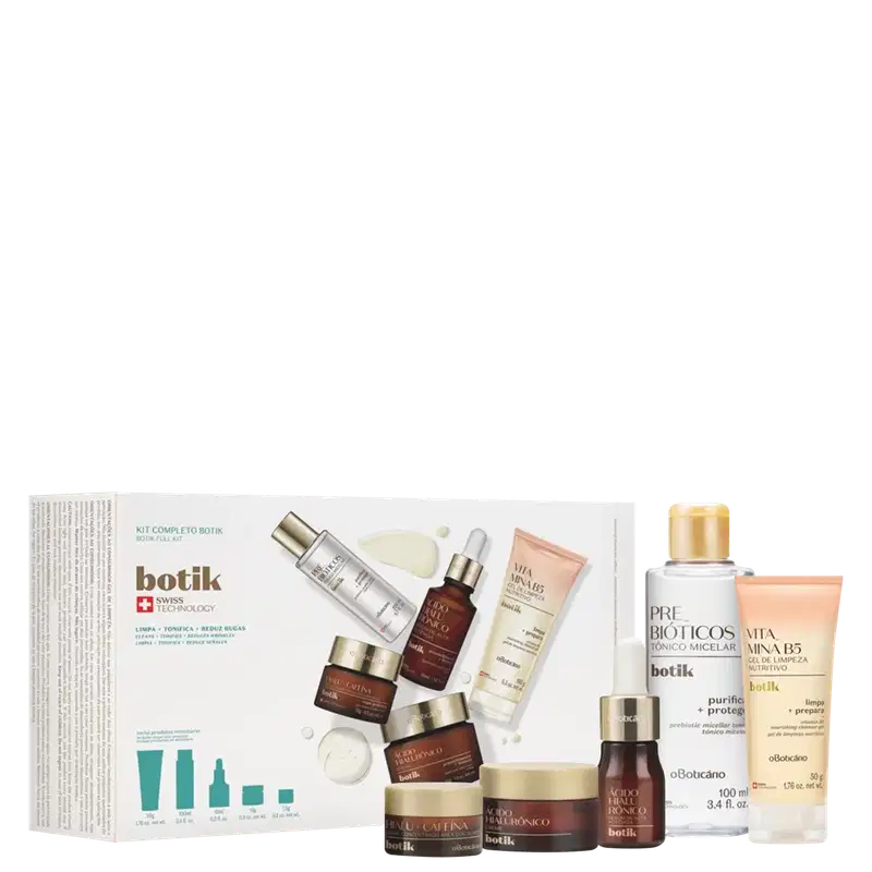 Kit o Boticário Botik Linha Facial Completo (5 Produtos)