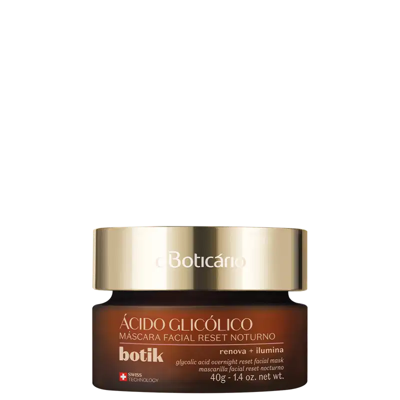 o Boticário Botik Ácido Glicólico Reset Noturno - Máscara Facial 40g