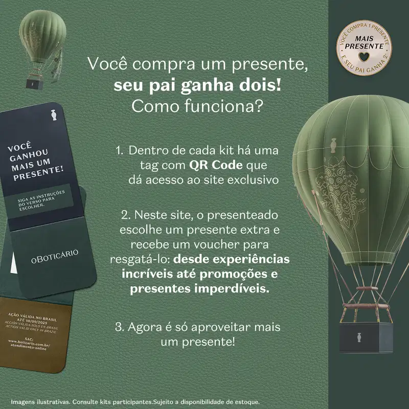 Conjunto Portinari o Boticário (3 Produtos)