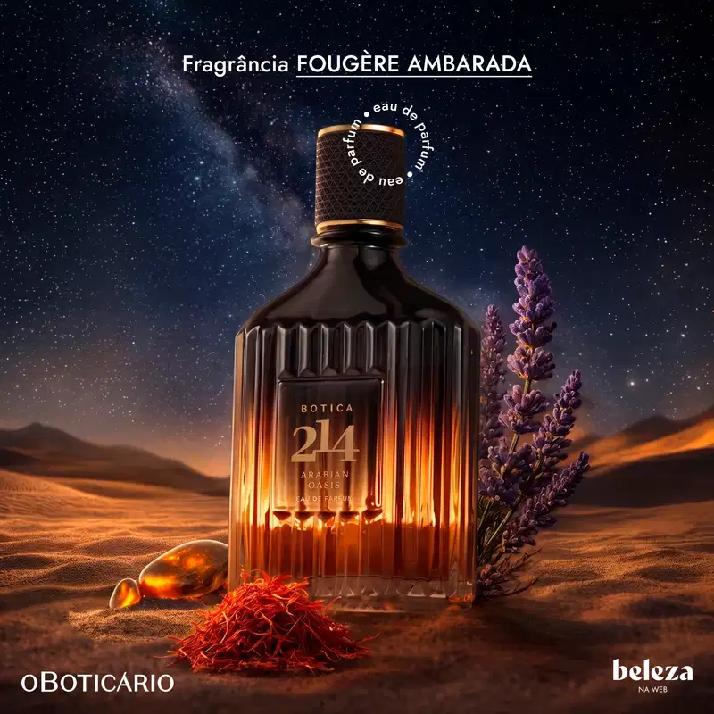Botica 214 Arabian Oasis o Boticário - Eau De Parfum Masculino 90ml