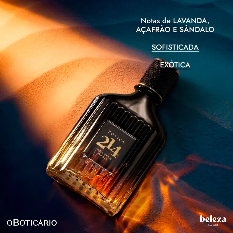 Botica 214 Arabian Oasis o Boticário - Eau De Parfum Masculino 90ml