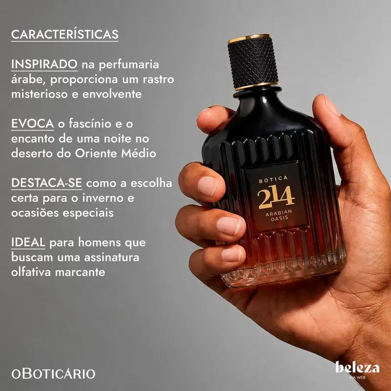 Botica 214 Arabian Oasis o Boticário - Eau De Parfum Masculino 90ml