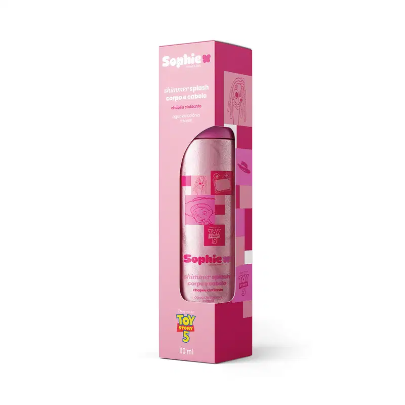 Shimmer Splash Corpo e Cabelo Sophie Toy Story 5 Chapéu Cintilante 110ml