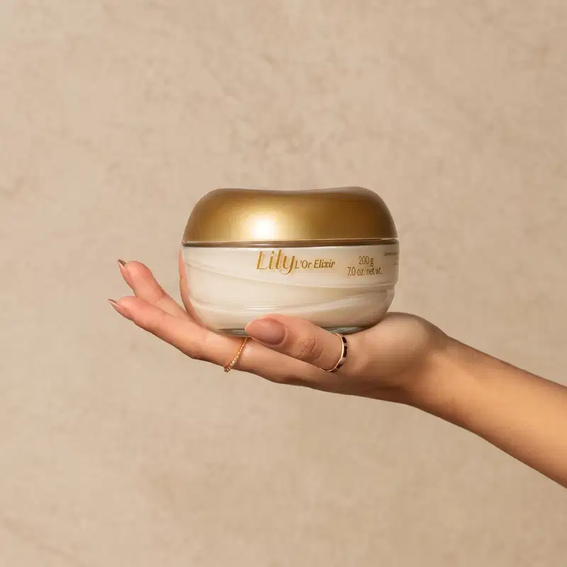 Creme Acetinado Hidratante Desodorante Corporal Lily L’Or Elixir 200g