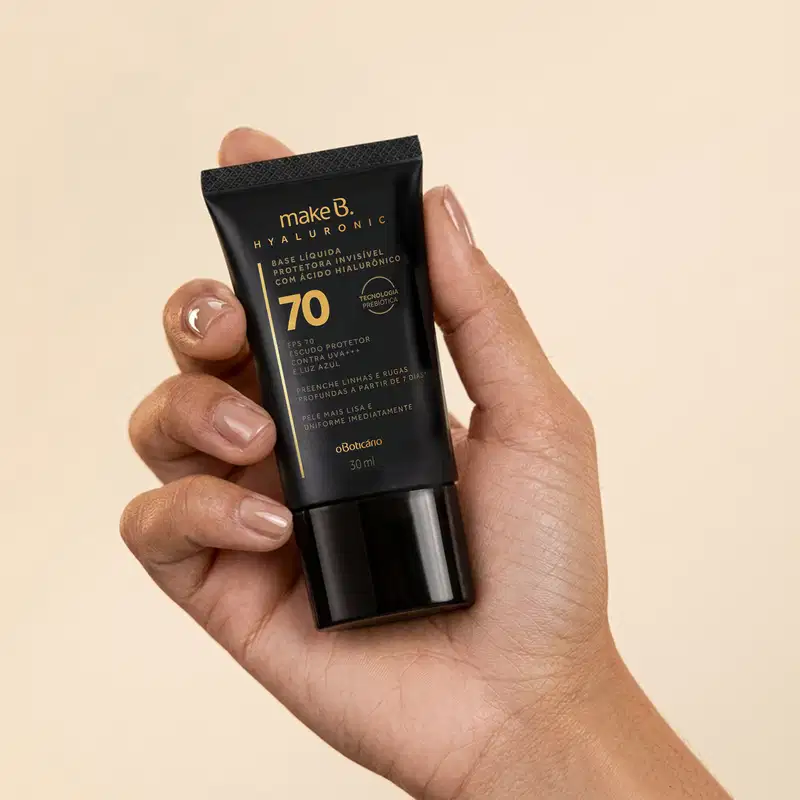 Base Líquida Protetora Invisível FPS 70 Make B. Hyaluronic 30ml