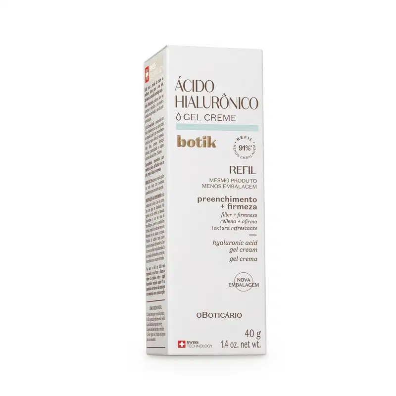 Refil Creme Facial Firmador Ácido Hialurônico Botik 40g