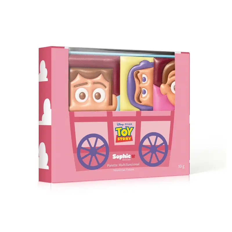 Paleta De Maquiagem Multifuncional Sophie Toy Story Memórias Felizes 10g