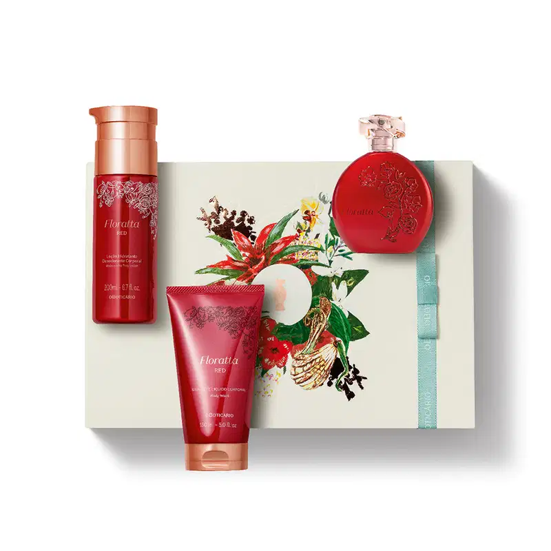 Conjunto Floratta Red o Boticário Presente Dia Das Mães (3 Produtos)
