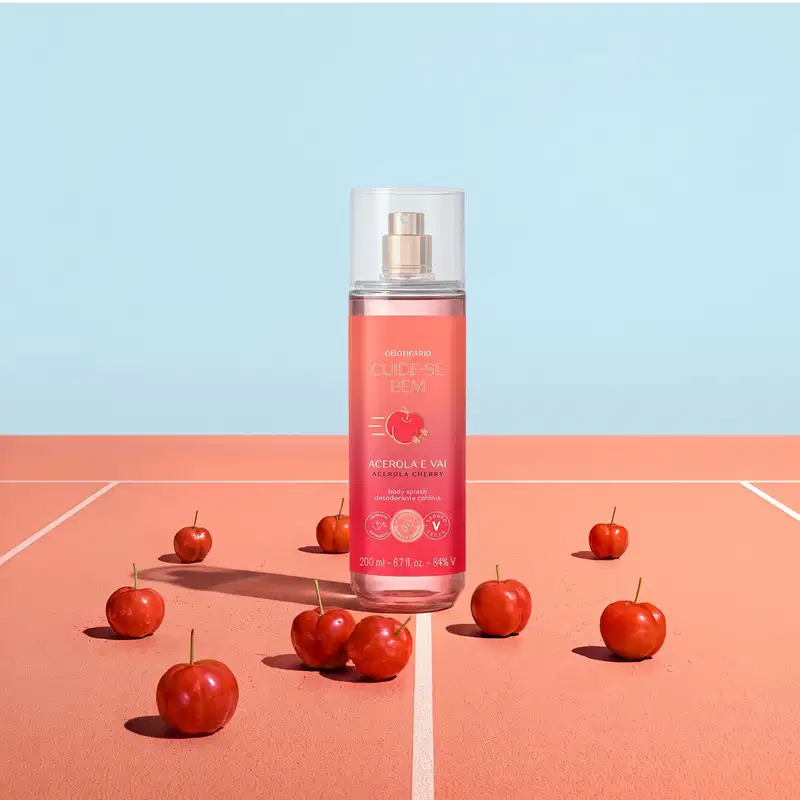 Body Splash Desodorante Colônia Cuide-se Bem Acerola e Vai 200ml