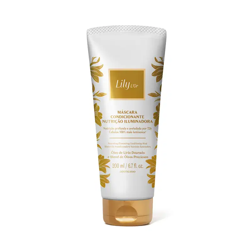 Máscara Condicionante Nutrição Iluminadora  Lily L’Or 200ml