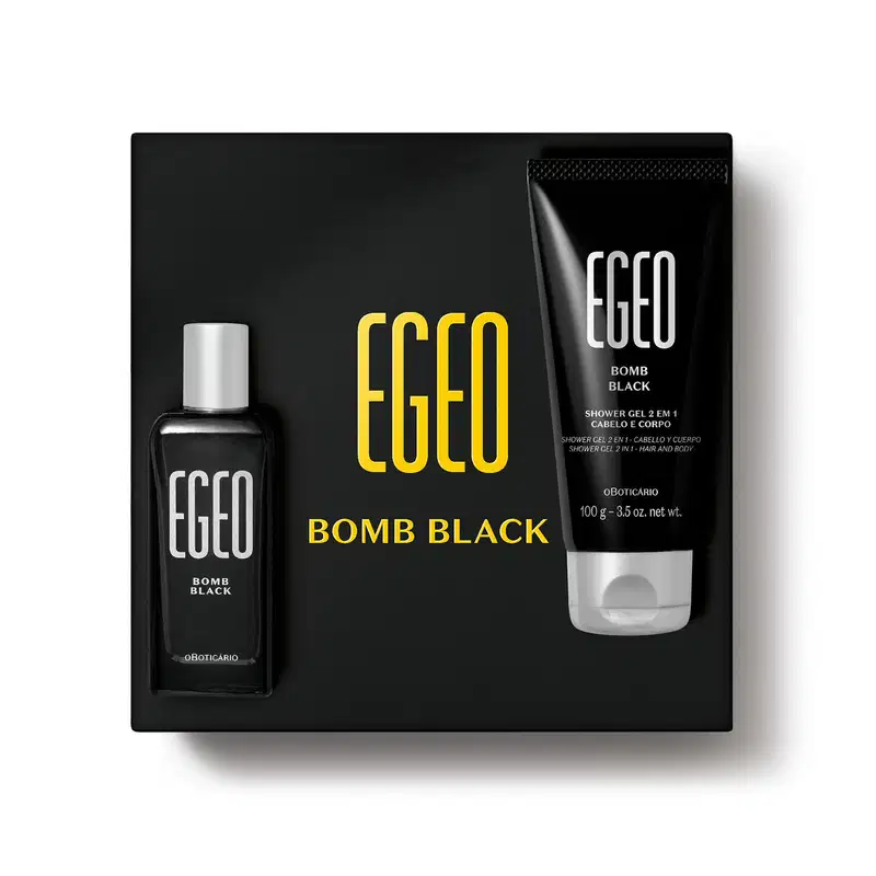 Kit Presente Egeo Bomb Black (2 itens)