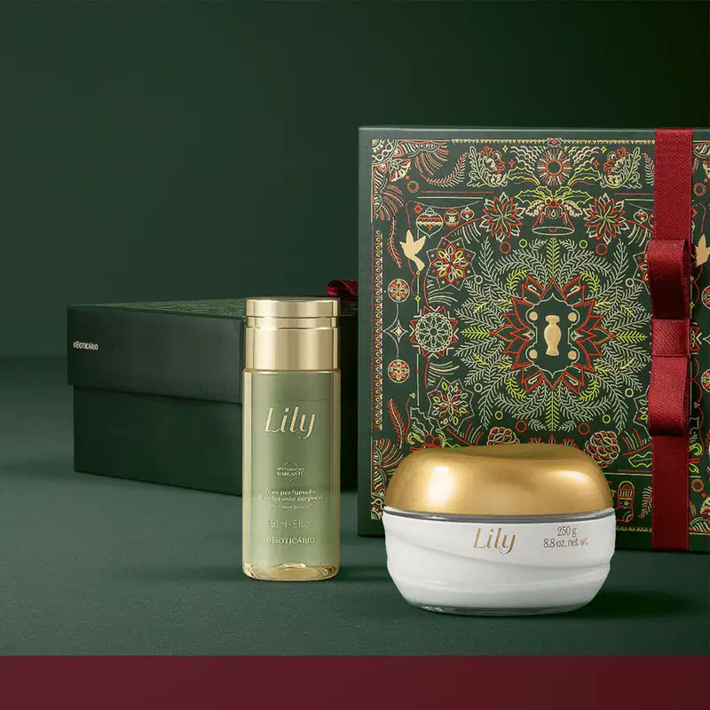 Kit Presente Natal Lily Acetinados (2 itens)