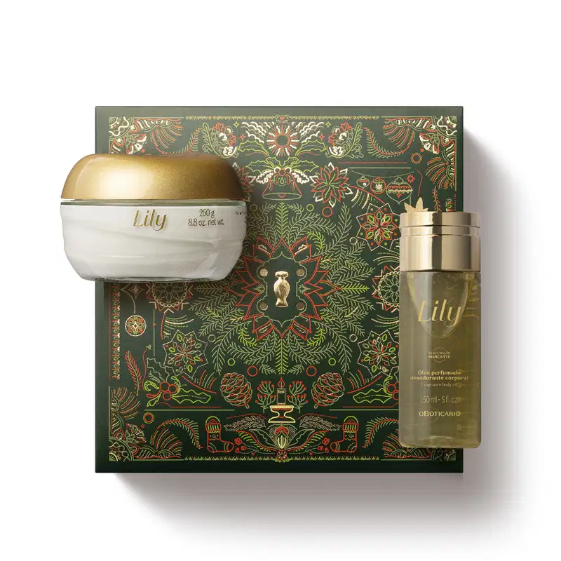 Kit Presente Natal Lily Acetinados (2 itens)