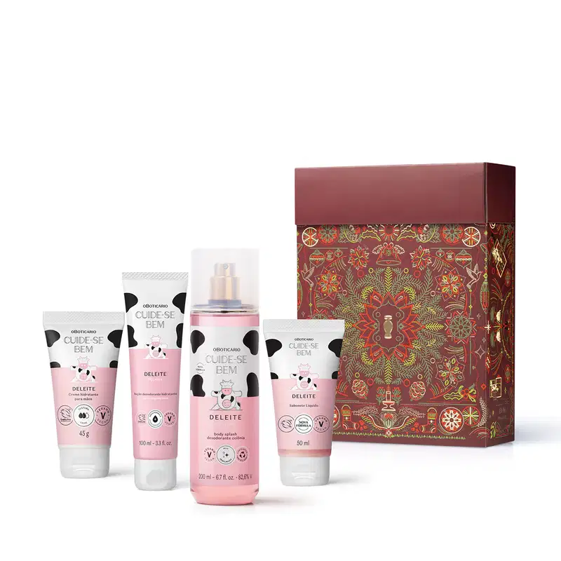 Kit Presente Natal Cuide-se Bem Deleite (4 itens)