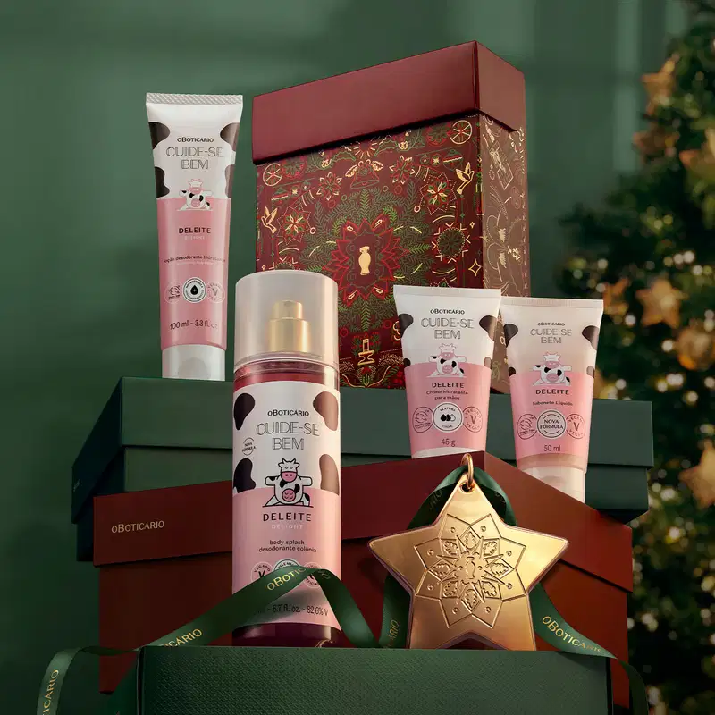 Kit Presente Natal Cuide-se Bem Deleite (4 itens)
