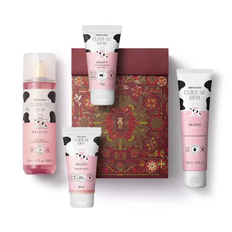 Kit Presente Natal Cuide-se Bem Deleite (4 itens)
