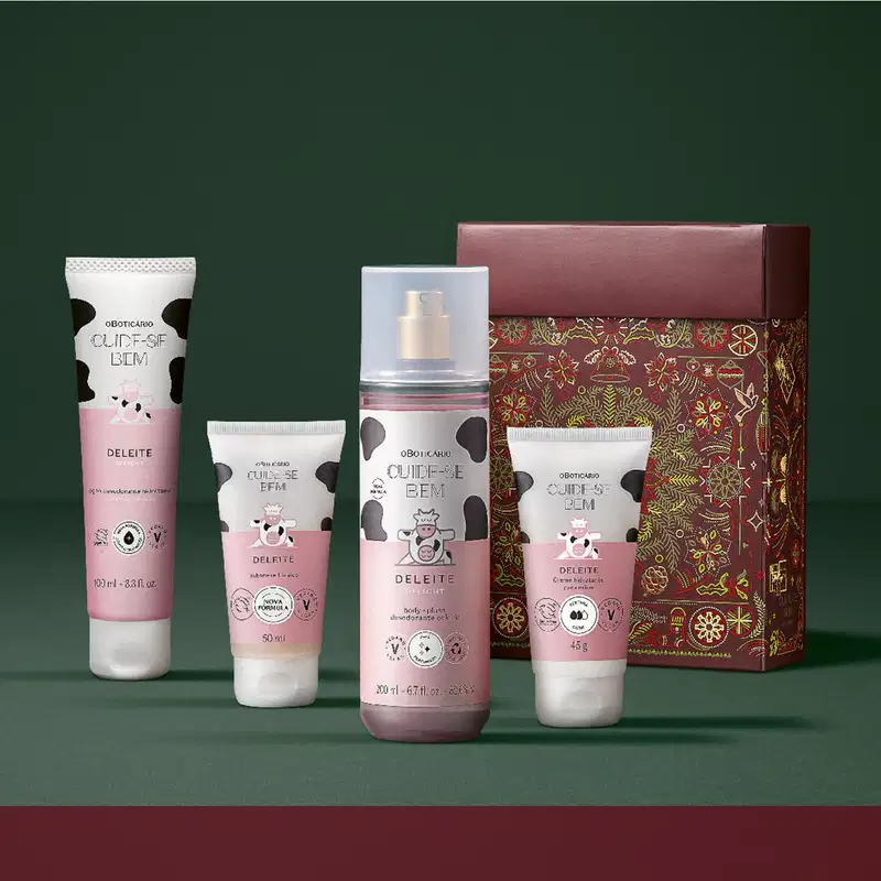 Kit Presente Natal Cuide-se Bem Deleite (4 itens)