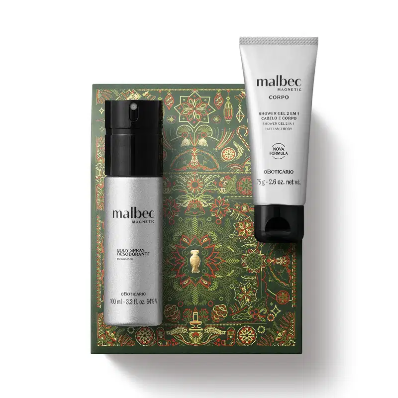 Kit Presente Natal Malbec Magnetic (2 itens)