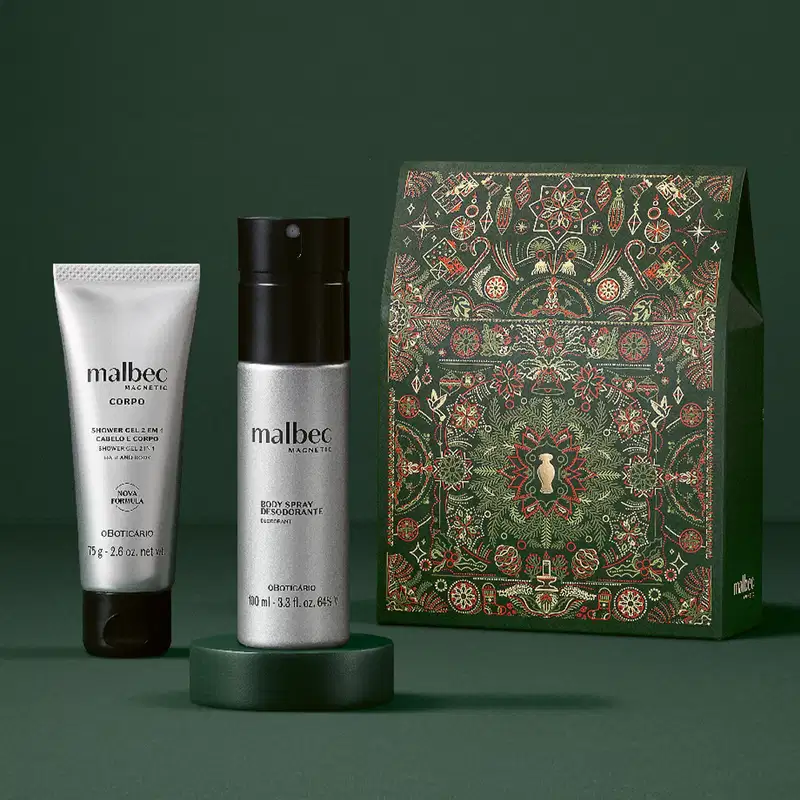 Kit Presente Natal Malbec Magnetic (2 itens)