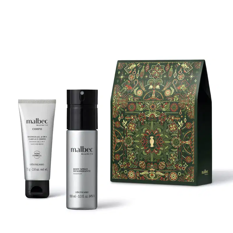 Kit Presente Natal Malbec Magnetic (2 itens)