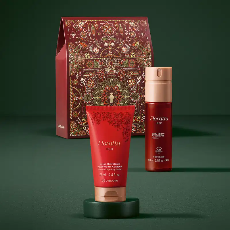 Kit Presente Natal Floratta Red (2 itens)