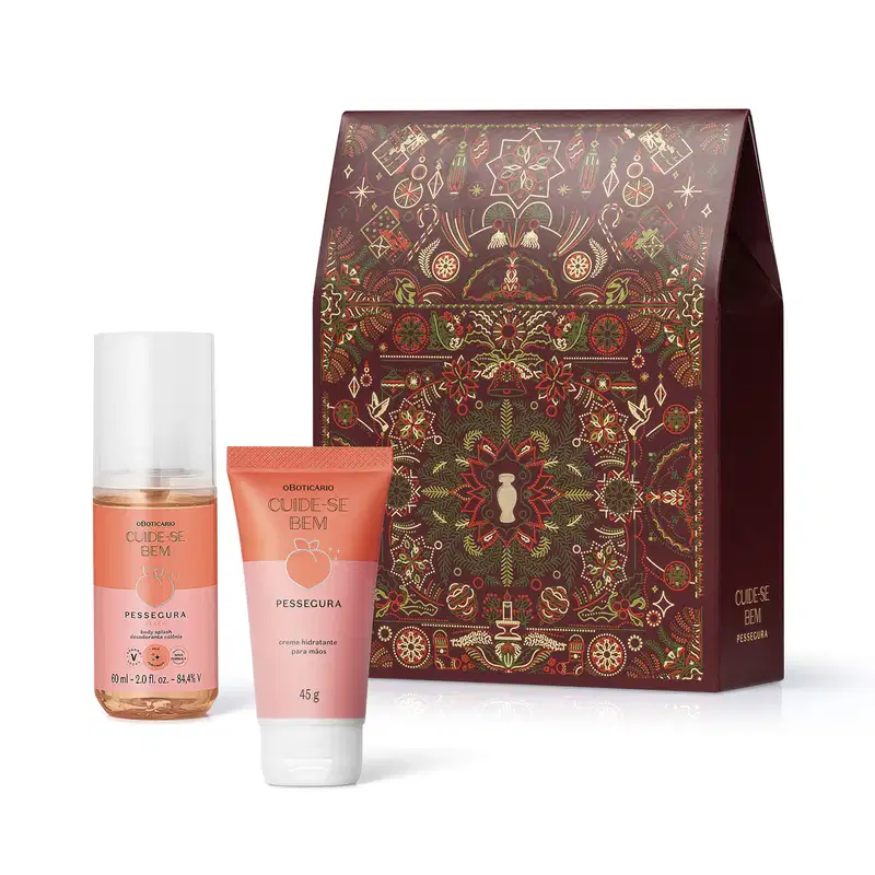 Kit Presente Natal Cuide-se Bem Pessegura (2 itens)