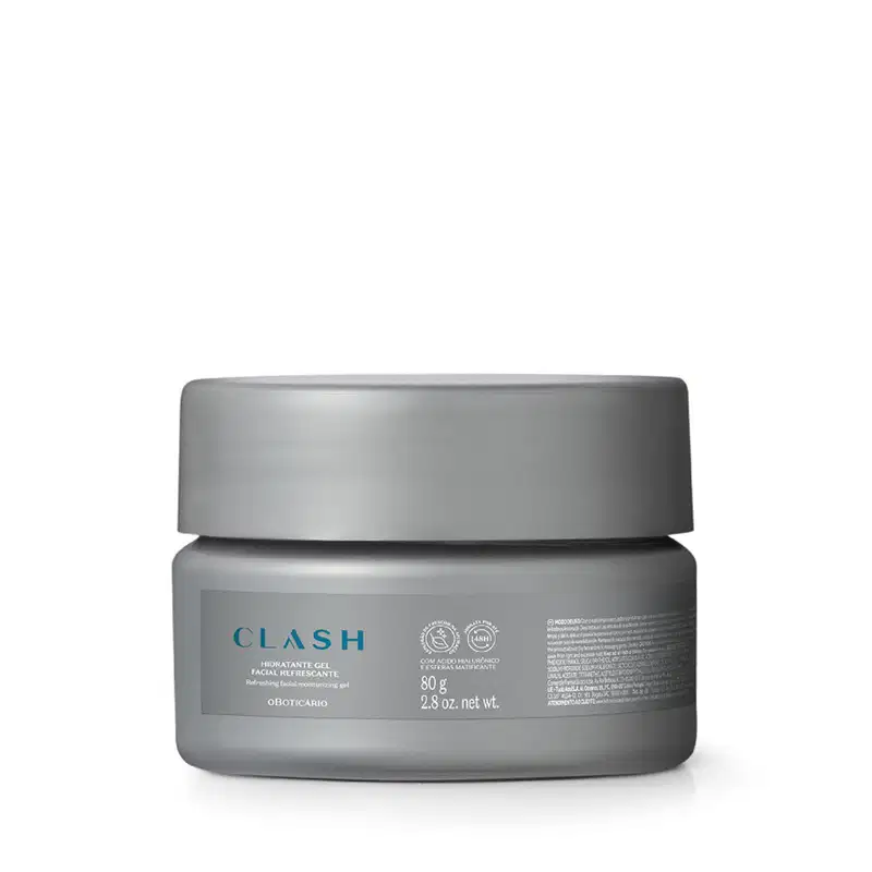 Hidratante Facial Em Gel Refrescante Clash 80g