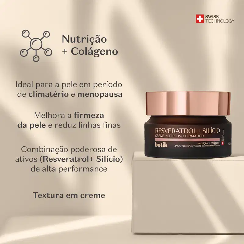 Creme Nutritivo Firmador Resveratrol E Silício 40g