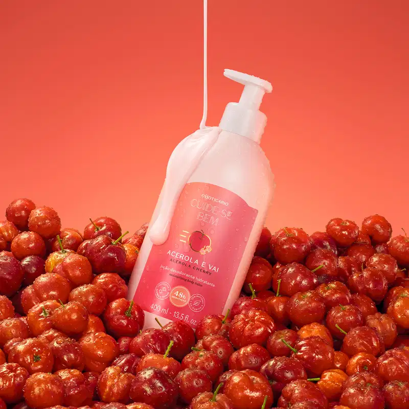 Loção Desodorante Hidratante Corporal Cuide-se Bem Acerola e Vai 400ml