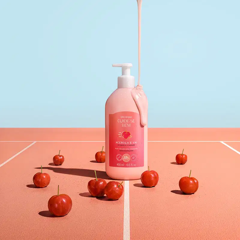 Loção Desodorante Hidratante Corporal Cuide-se Bem Acerola e Vai 400ml