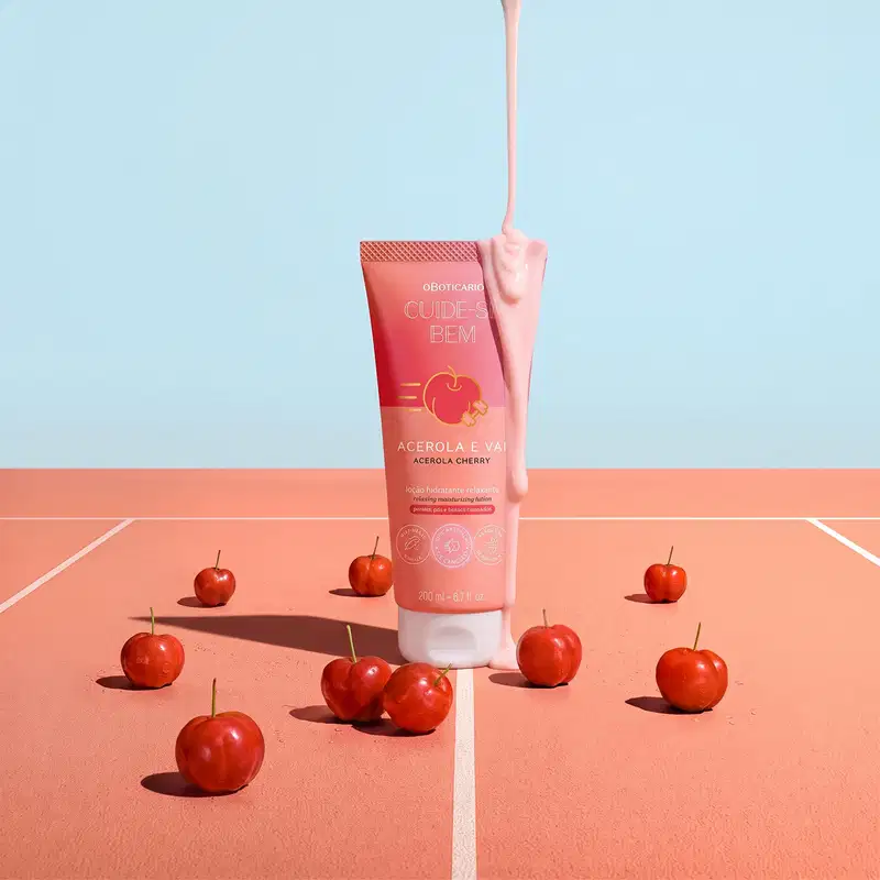 Loção Hidratante Relaxante Corporal Cuide-se Bem Acerola e Vai 200ml